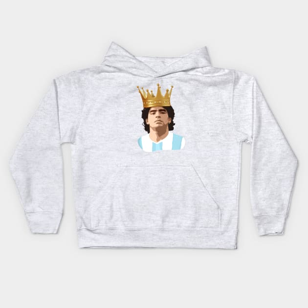 Lord Diego Maradona Kids Hoodie by Barotel34